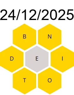 Soluciones Palabreto 24/12/2025