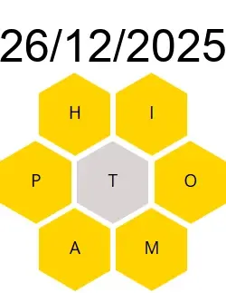 Soluciones Palabreto 26/12/2025