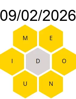 Soluciones Palabreto 09/02/2026