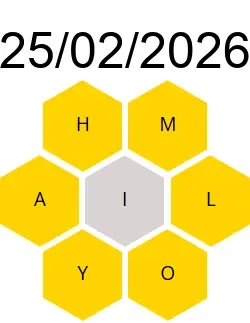 Soluciones Palabreto 25/02/2026