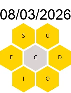 Soluciones Palabreto 08/03/2026