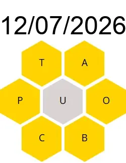 Soluciones Palabreto 12/07/2026