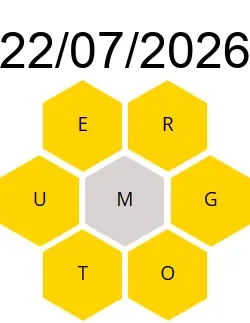 Soluciones Palabreto 22/07/2026