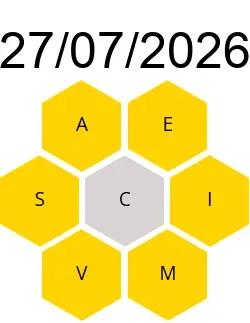 Soluciones Palabreto 27/07/2026