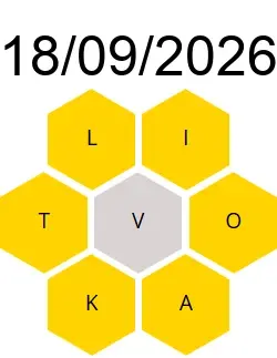 Soluciones Palabreto 18/09/2026